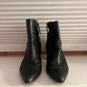 Theory Black Ankle Boots for Women Pointed